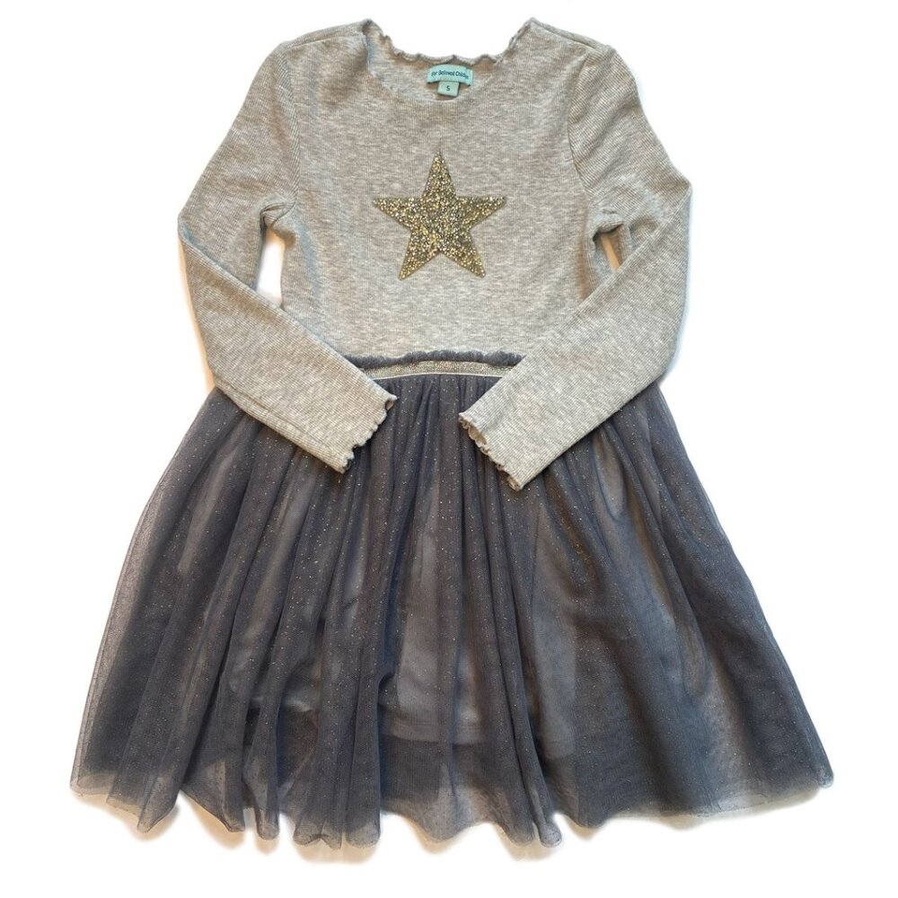 For Beloved Children Long Sleeve Glitter Party Princess Dress Size 5Y